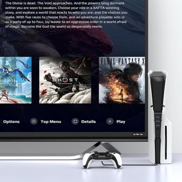 USB-концентратор для PS5 SLIM РАСШИРИТЕЛЬ USB-ПОРТОВ 4-в-1, СОВМЕСТИМЫЙ С PS5 SLIM