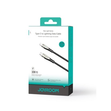 Кабель для iPhone Star-Light Series USB-C - Lightning 30Вт 2м черный