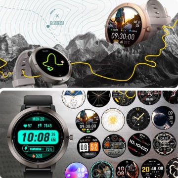 SMARTWATCH ЧАСЫ С GPS МЕНЮ EN ЗВОНКИ СПОРТ ПУЛЬС IP68 УМНЫЕ ЧАСЫ AMOLED