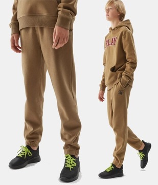 4F SPODNIE DRESOWE SPORTOWE DRESY CHŁOPIĘCE JOGGERY