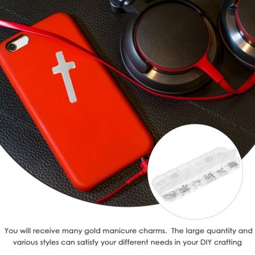 Лунное украшение Украсьте круглые наклейки для ногтей в форме креста.