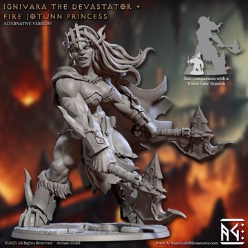 Ignivara the Devastator - Fire Jotunn Princess - x1