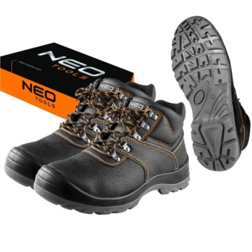 НЕО ОБУВЬ РАБОЧАЯ ОБУВЬ лодыжки КОЖА СТАЛЬ Размер 44