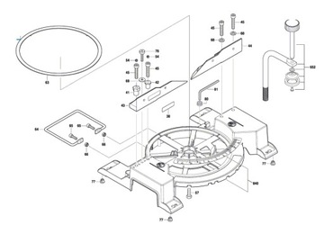 Модуль для торцовочной пилы Bosch GCM 80, 800, 8000 SJ