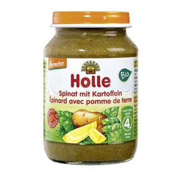SZPINAK Z ZIEMNIAKIEM OD 5 MIESIĄCA DEMETER BIO 190 g (SŁOIK) - HOLLE