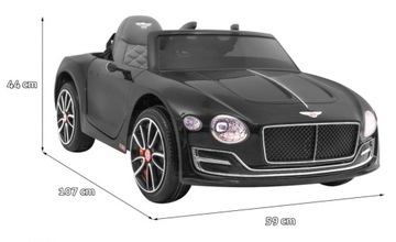 Автомобиль на аккумуляторе Bentley EXP 12 детский Черный + Пульт управления + Открывание дверей