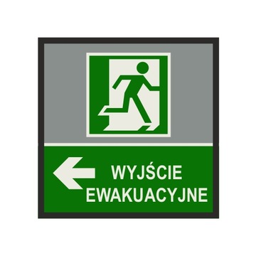 Wycieraczka informacyjna WYJŚCIE EWAKUACYJNE 85x85