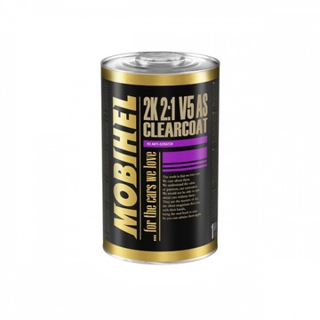 Лак Mobihel Прозрачный 2K V5 AS 2:1 1,5л с отвердителем 7750