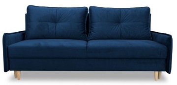 Kanapa sofa z funkcją spania rozkładana NAPOLI w stylu skandynawskim