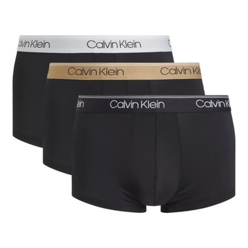 CALVIN KLEIN BOKSERKI MĘSKIE MAJTKI TRUNK 3PK CZARNE r.M