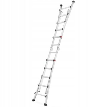 Шарнирная телескопическая лестница HIGHER 4x5 + ТЕЛЕЖКА