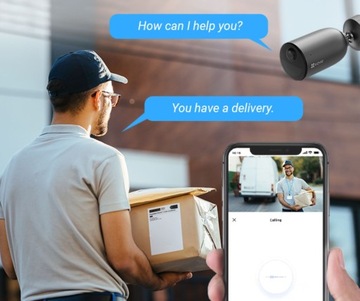 Уличная Wi-Fi камера EB3 3 Мп EZVIZ Audio + Солнечная батарея