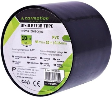 TAŚMA IZOLACYJNA PVC CZARNA SZEROKA 48mm X 10m