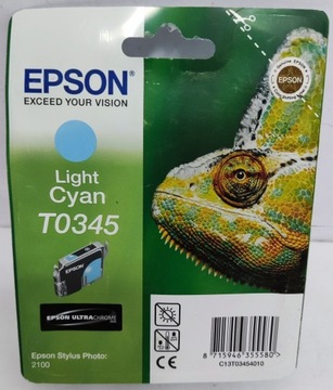 Tusz Epson T0345 Light Cyan C13T03454010 04.2018