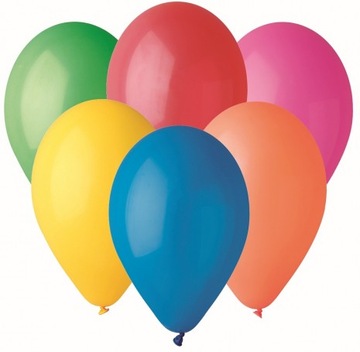 Balony pastelowe Mix Kolorów 25 sztuk