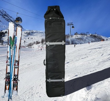 СУМКА ДЛЯ ЛЫЖ для 4 пар лыж или 2 сноубордов на колесах.