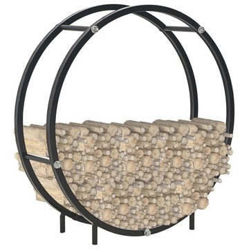 Stojak na drewno VidaXL 284701 metal