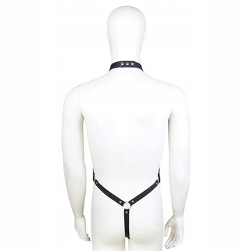 Мужские кожаные подтяжки Mankini