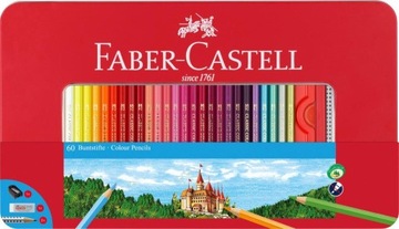 KREDKI FABER 60KOL ZAMEK+AKCES PUD METAL #115894