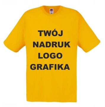 T-SHIRT Koszulka z WŁASNYM NADRUKIEM napisem XXL