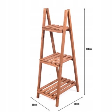 ДЕРЕВЯННАЯ ПОДСТАВКА ДЛЯ ЦВЕТОВ ЛЕСТНИЦА КОРИЧНЕВАЯ ПОДСТАВКА ДЛЯ ЦВЕТОВ