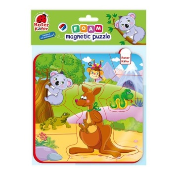 Piankowe puzzle edukacyjne Zwierzęta z Australii dla dzieci