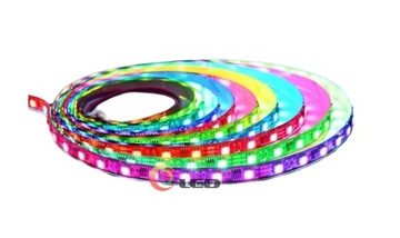Цифровая адресная светодиодная лента WS2811 RGB 1м