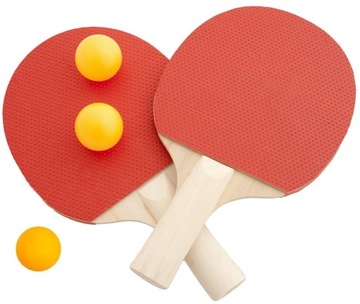 RAKIETKI PALETKI DO PING-PONGA Z SIATKĄ PIŁECZKAMI