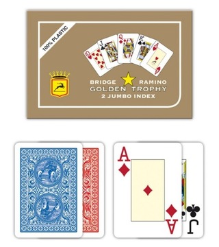 Karty Modiano Golden Trophy Jumbo Index 2 Talie
