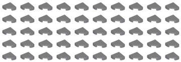 Lego 25269 Tile 1x1 Quarter DBG 50szt. Nowe