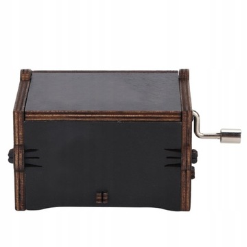 Деревянная музыкальная шкатулка «Битлз» с рукояткой в ​​подарок.