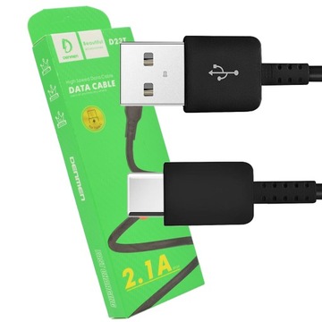 КАБЕЛЬ ЗАРЯДНОЕ УСТРОЙСТВО USB TYPE-C 2.1A 2M ДАННЫЕ