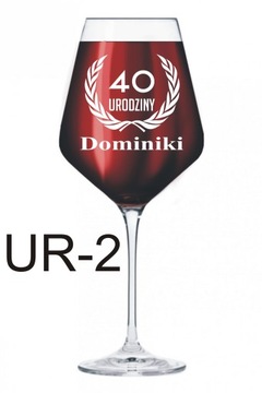 Kieliszek KROSNO do wina XL 490ml GRAWER PREZENT Urodziny Dla Niej Niego
