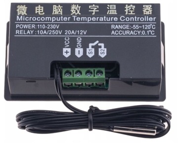 ЭЛЕКТРОННЫЙ ТЕРМОСТАТ РЕГУЛЯТОР ТЕМПЕРАТУРЫ ЦИФРОВОЙ КОНТРОЛЛЕР 1500ВТ 230В