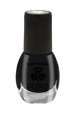 Vipera Czarny Lakier do Paznokci Polka 50