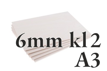 Sklejka Brzozowa Klasa 2 - 6mm - A3 420x297 - OW