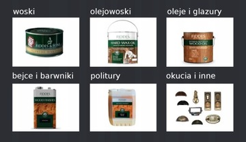 FIDDES Twardy Olejowosk meble blaty drewno HARD WAX OIL WHITE biały 250ml