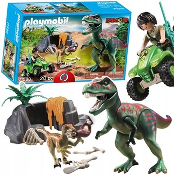 PLAYMOBIL DINOZAUR DINOZAURY ZABAWKA ATAK T-REXA 71588