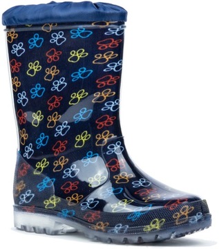 WOJTYŁKO KALOSZE 2G2203G GRANAT ŁAPKI PAWS R 26