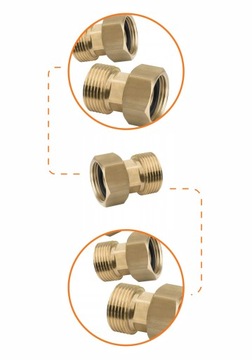 ŚRUBUNEK PÓŁŚRUBUNEK 1” RÓWNOPRZELOTOWY MOSIĘŻNY DIAMOND