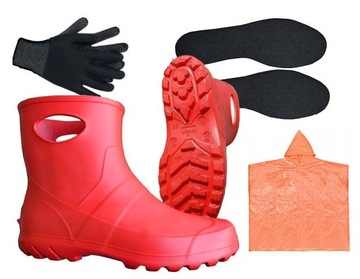 Kalosze Garden EVA Piankowe ogrodowe Gumowce Gratis Rekawiczki 40 .2