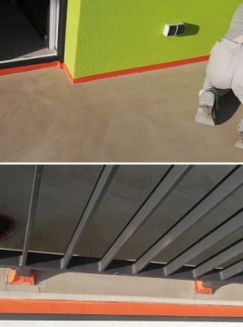 для БАЛКОНА-террасы PUR RESIN полиуретановая РЕЗИНОВКА пола Sika 400N 7035