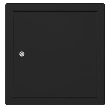 DRZWICZKI REWIZYJNE METALOWE CZARNE 40x40 NA ZAMEK