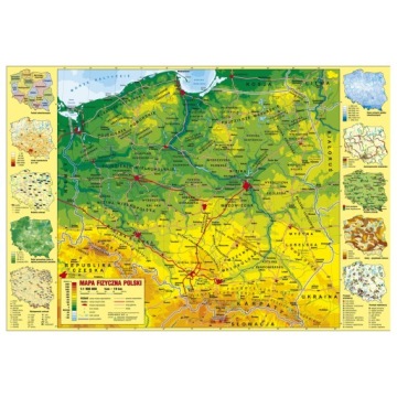 Підкладка ламінована на письмовий стіл, Польська фізична (DRF-03983)