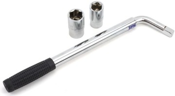 KLUCZ DO KÓŁ TELESKOPOWY Z NASADKĄ 17/19MM 21/23MM