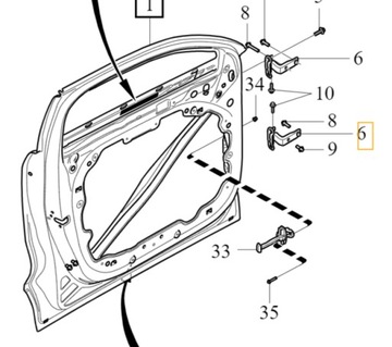 VOLVO C40 XC40 SPODNÍ PANT DVEŘE LEVÝ PŘEDNÍ OE 31479746