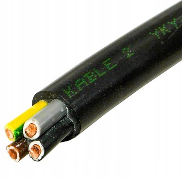 Przewód kabel ziemny YKY 4x10 1mb. 4325