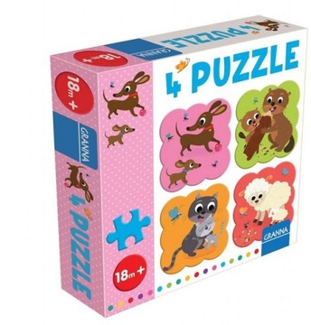 Puzzle z Jamnikiem 4x4 elementy