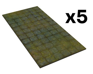 Gumowe strefy do Warhammer 40K - Podwodny Plac - 5 sztuk