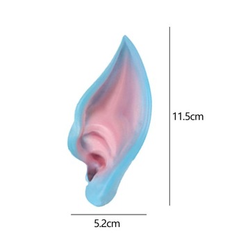 Elfowe uszy Halloween karnawałowy kostium przebieranki niebieski